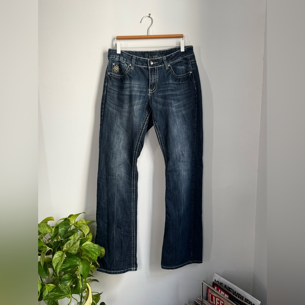 Men's Dark Wash Straight-Leg Jeans - Classic Comfort